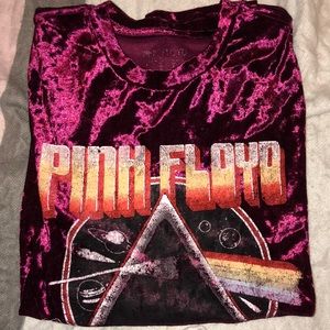 Velvet short sleeve shirt